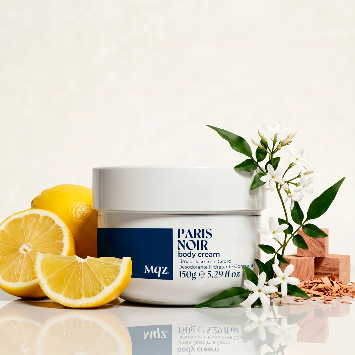 Paris Noir - Body Cream Desodorante Hidratante 150g