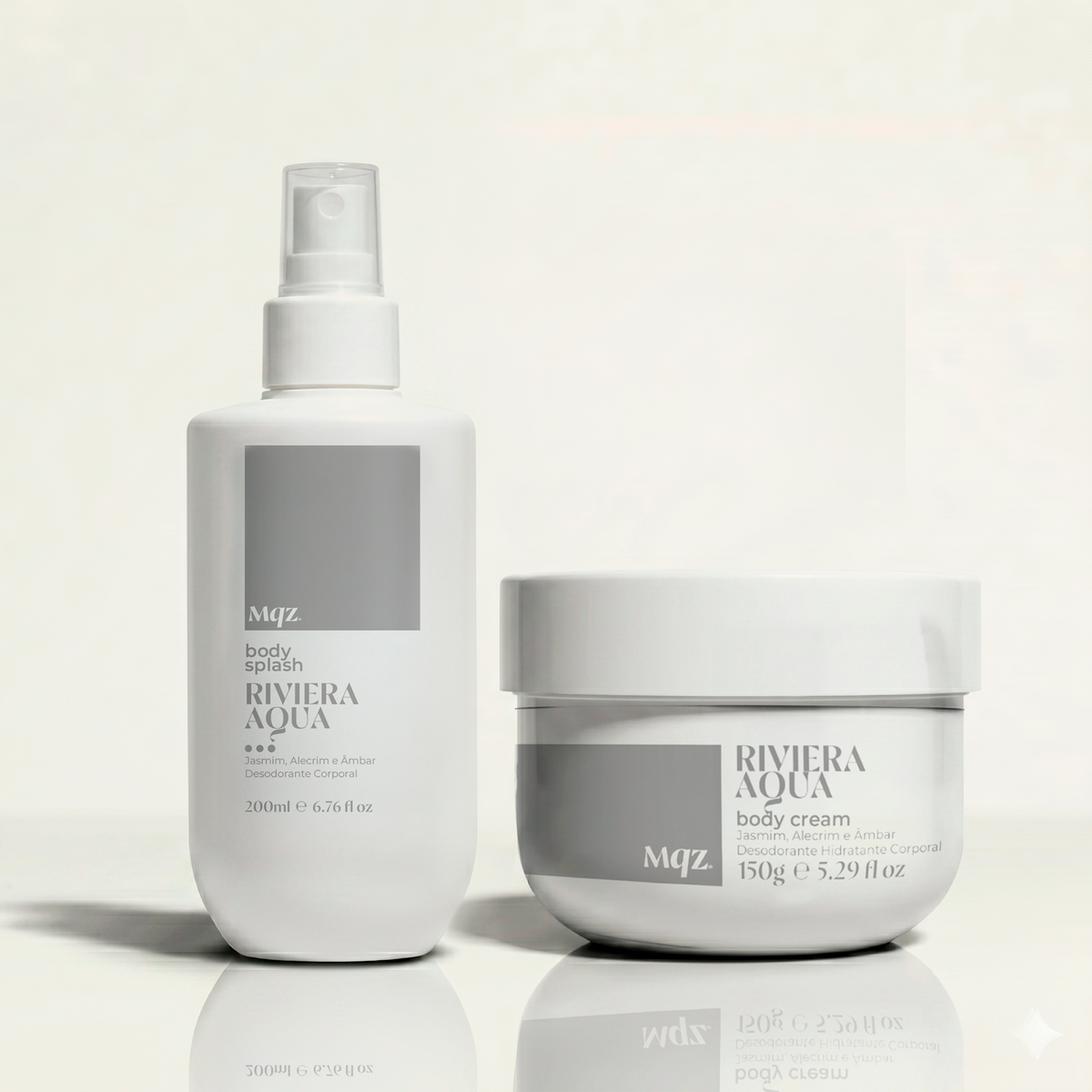 Riviera Aqua - Kit Body Cream e Body Splash Desodorante