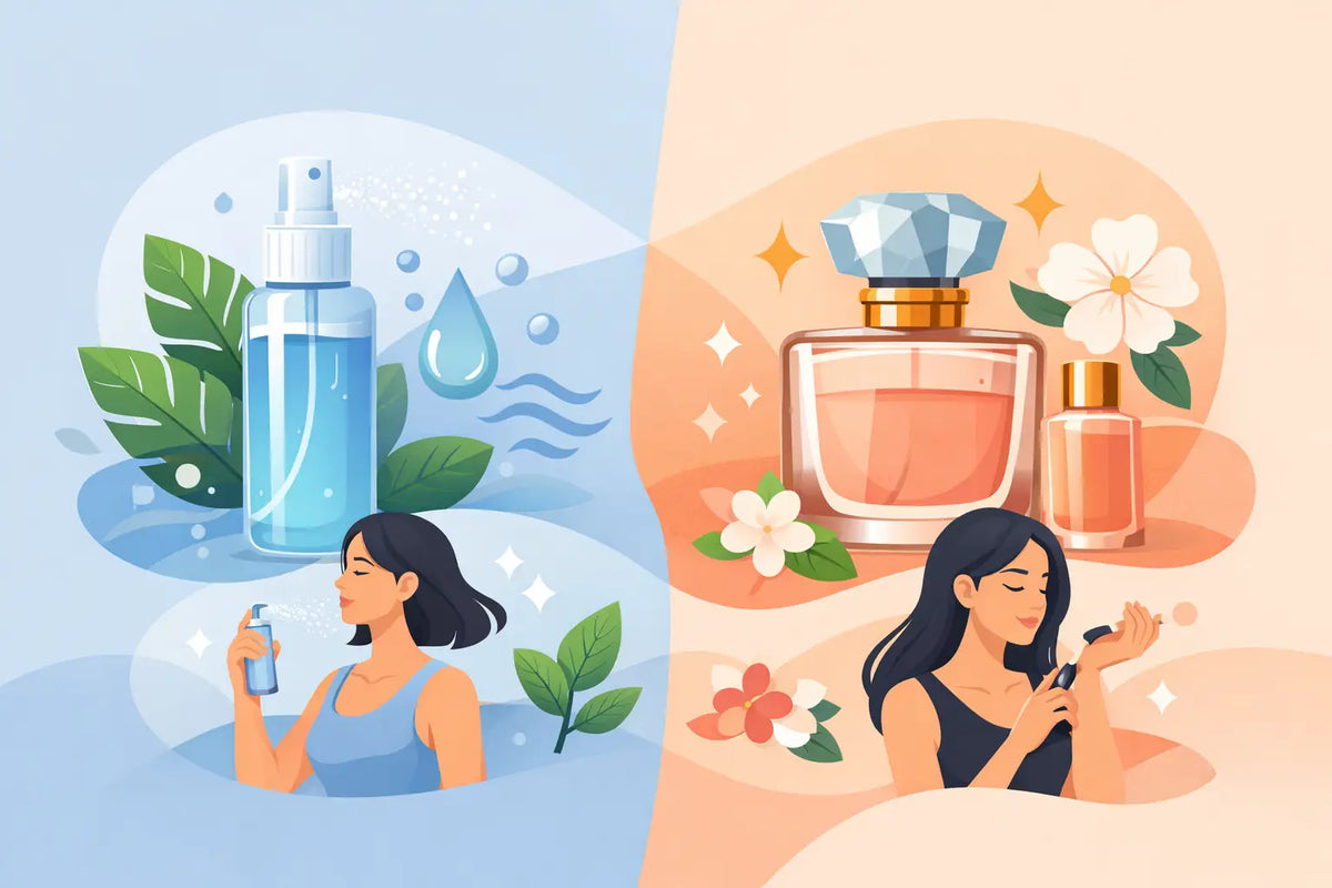 Diferença entre body splash e perfume na prática