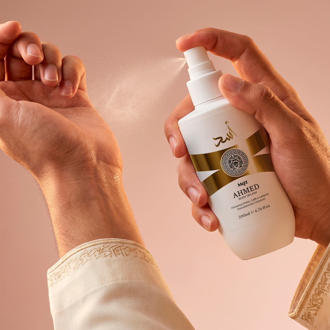 Mahra, Amira, Latifa, Hamdan, Ahmed, Ahmed Elixir, Zayed, Saud e Rashid – Kit 9 Body Splash Árabes