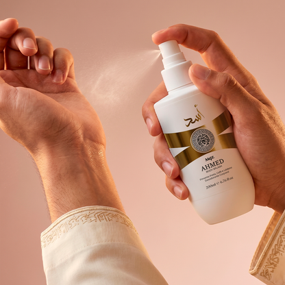Mahra, Amira, Latifa, Hamdan, Ahmed, Ahmed Elixir, Zayed, Saud e Rashid – Kit 9 Body Splash Árabes