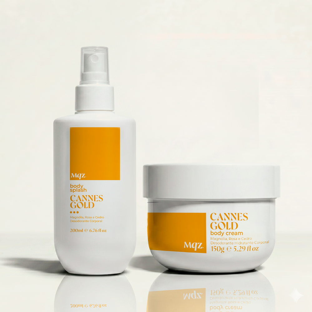 Cannes Gold - Kit Body Cream e Body Splash Desodorante