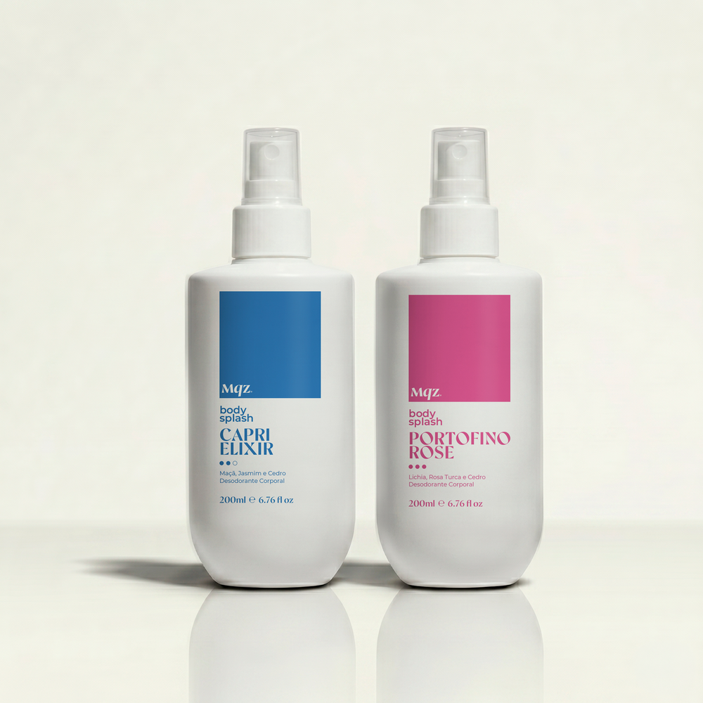 Capri Élixir e Portofino Rose - Kit 2 Body Splash Desodorante Colônia 200ml