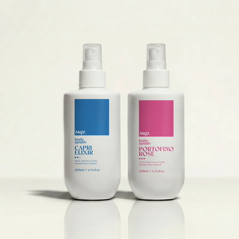 Capri Élixir e Portofino Rose - Kit 2 Body Splash Desodorante Colônia 200ml