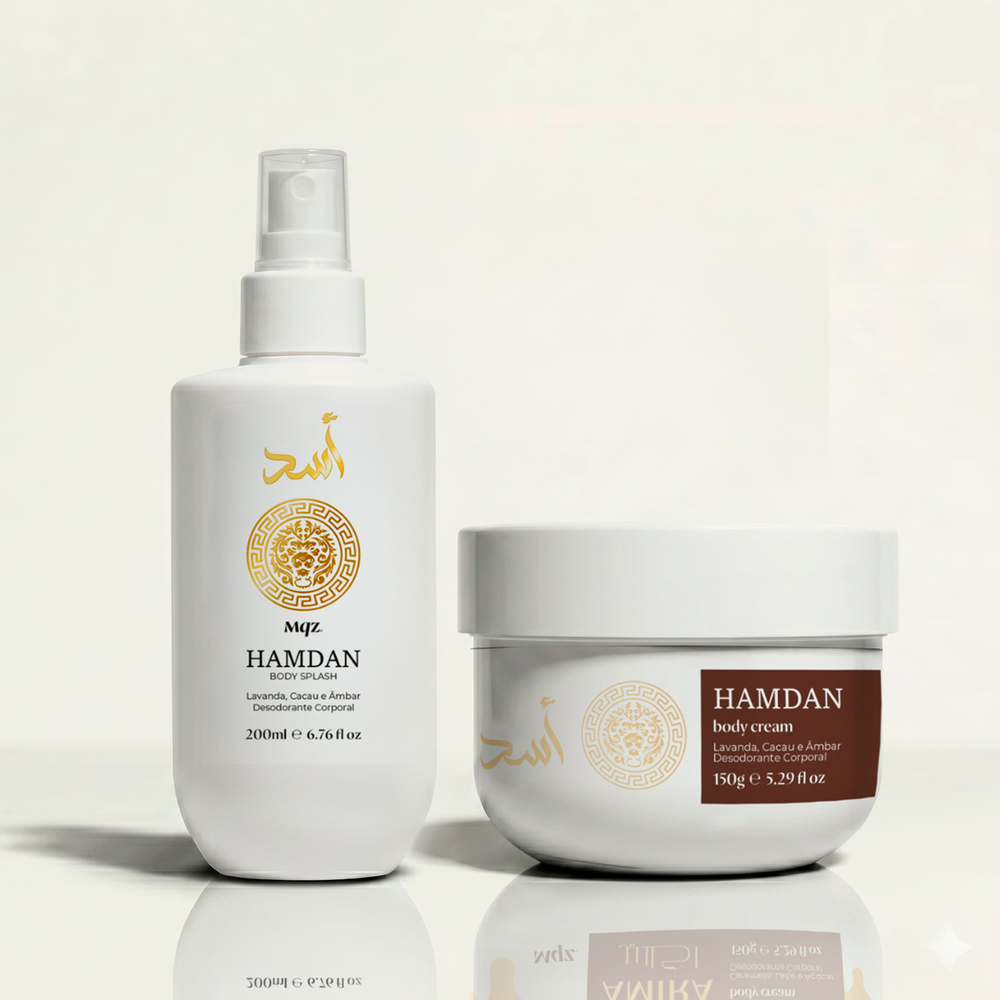 Hamdan - Kit Body Cream e Body Splash Desodorante