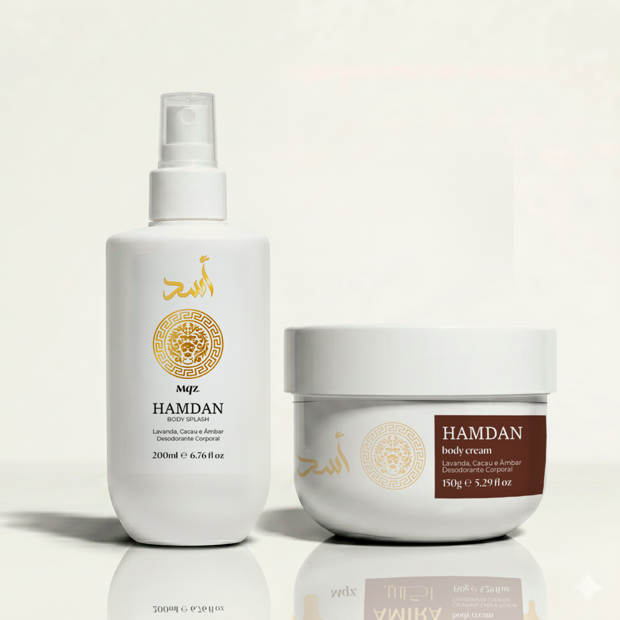 Hamdan - Kit Body Cream e Body Splash Desodorante
