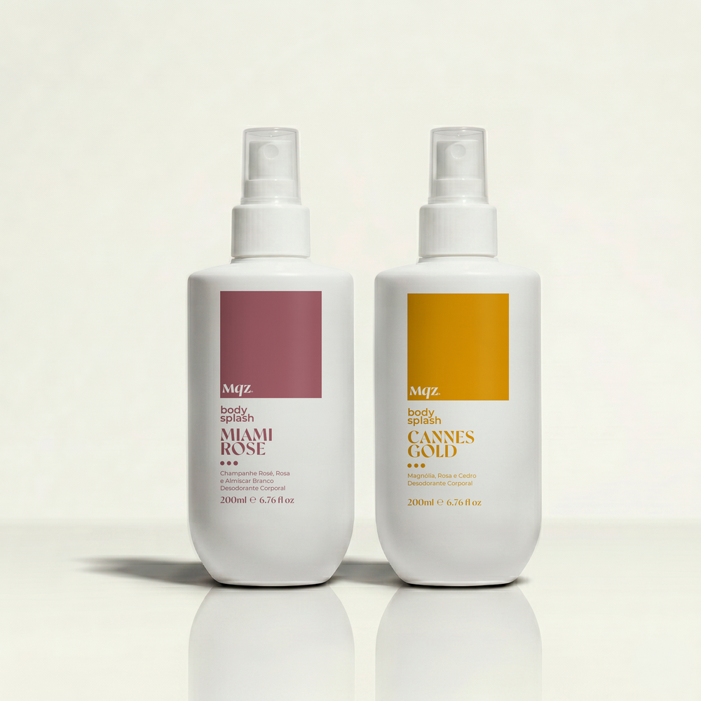 Miami Rose, Cannes Gold - Kit 2 Body Splash Desodorante Colônia 200ml
