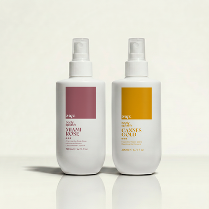 Miami Rose, Cannes Gold - Kit 2 Body Splash Desodorante Colônia 200ml