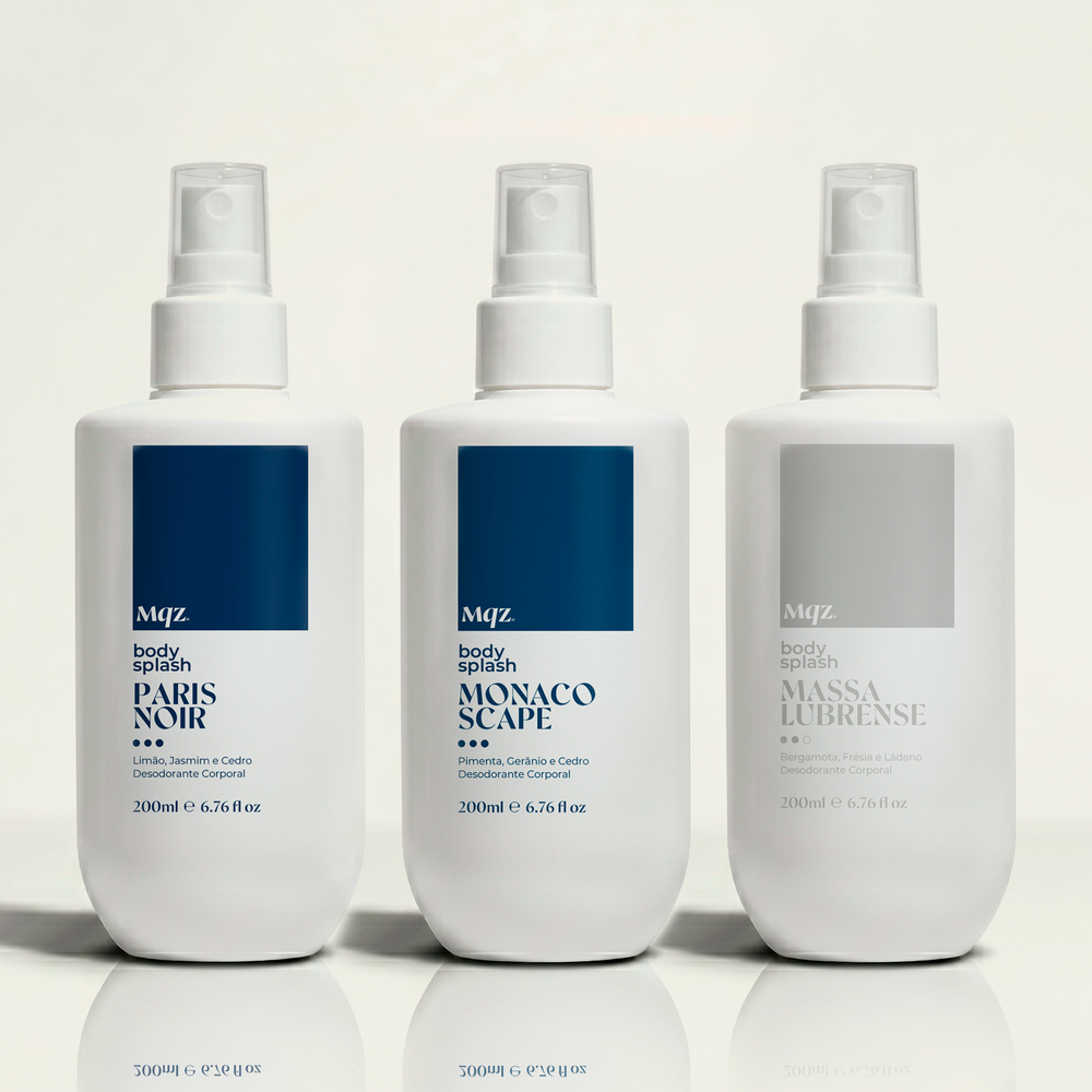 Monaco Scape, Paris Noir e Massa Lubrense - Kit 3 Body Splash Desodorante Colônia 200ml