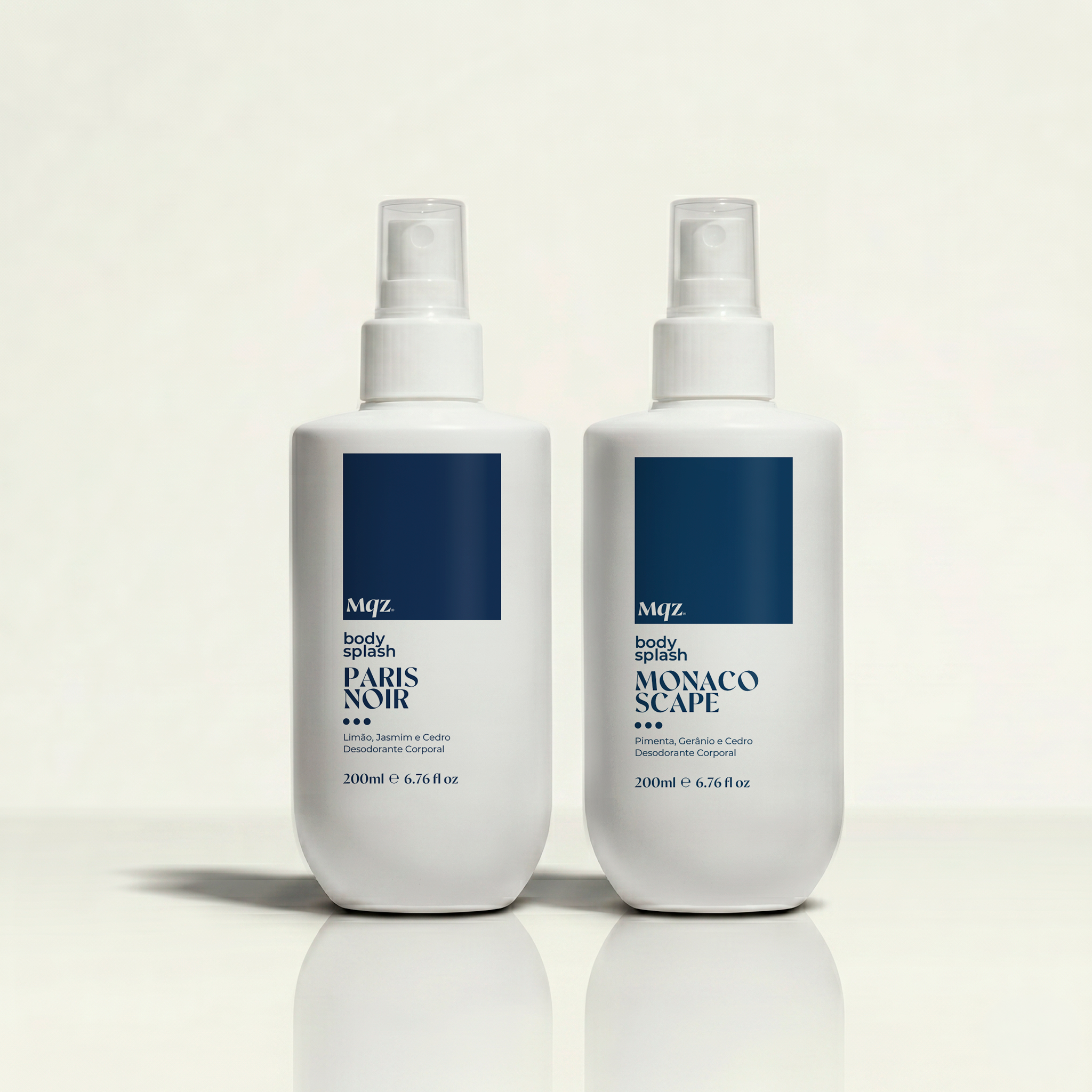 Paris Noir e Monaco Scape - Kit 2 Body Splash Desodorante Colônia 200ml