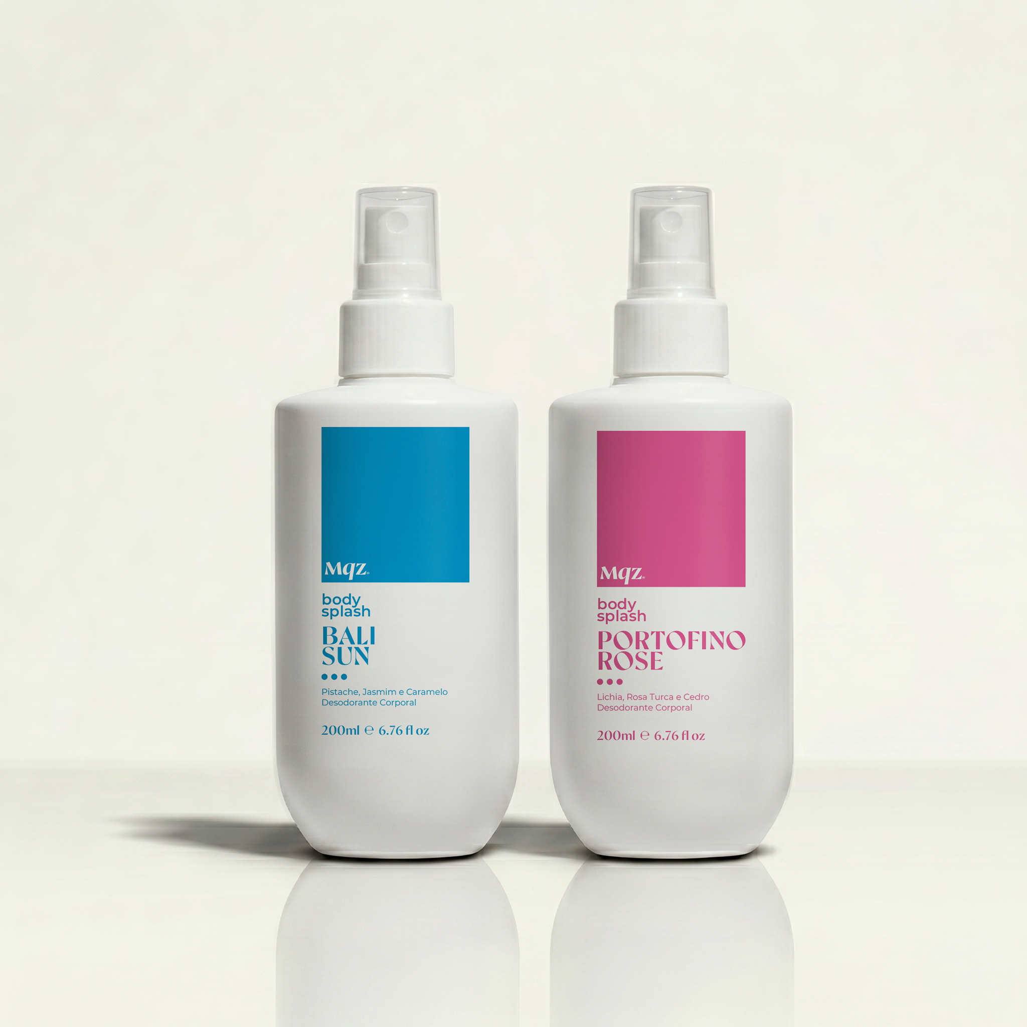 Portofino Rose e Bali Sun - Kit 2 Body Splash Desodorante Colônia 200ml