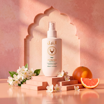 Mahra, Amira, Latifa, Hamdan, Ahmed, Ahmed Elixir, Zayed, Saud e Rashid – Kit 9 Body Splash Árabes