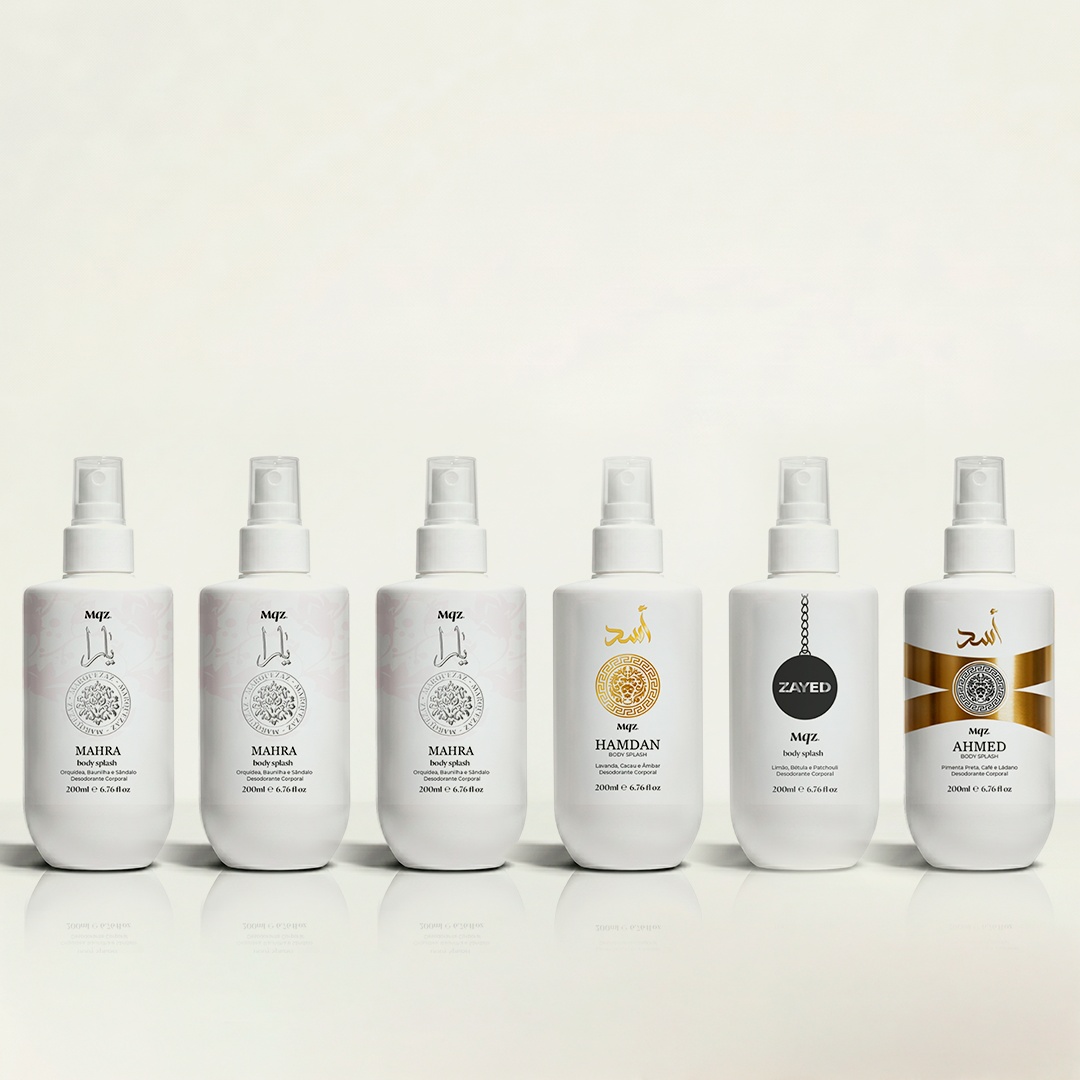Mahra, Hamdan, Ahmed e Zayed - Kit 6 Body Splash Desodorante Colônia 200ml