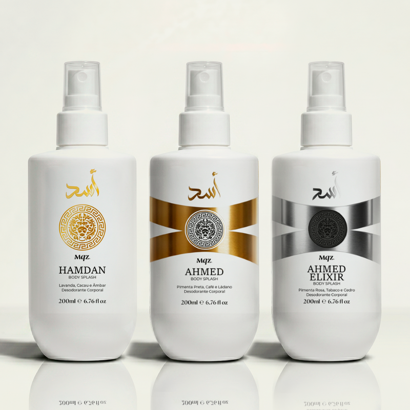 Hamdan, Ahmed e Ahmed Elixir - Kit 3 Body Splash Desodorante Colônia 200ml