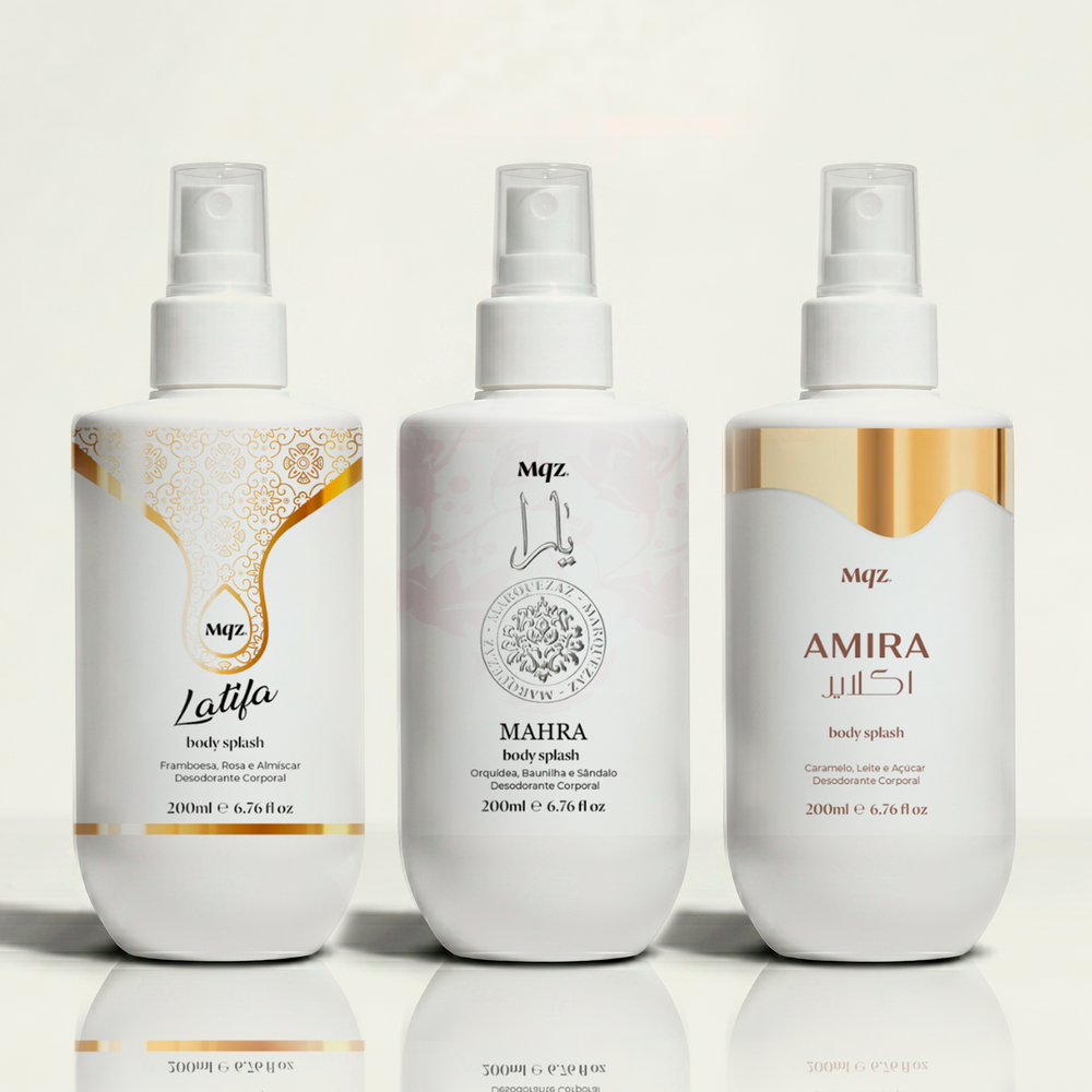 Mahra, Amira e Latifa - Kit 3 Body Splash Desodorante Colônia 200ml