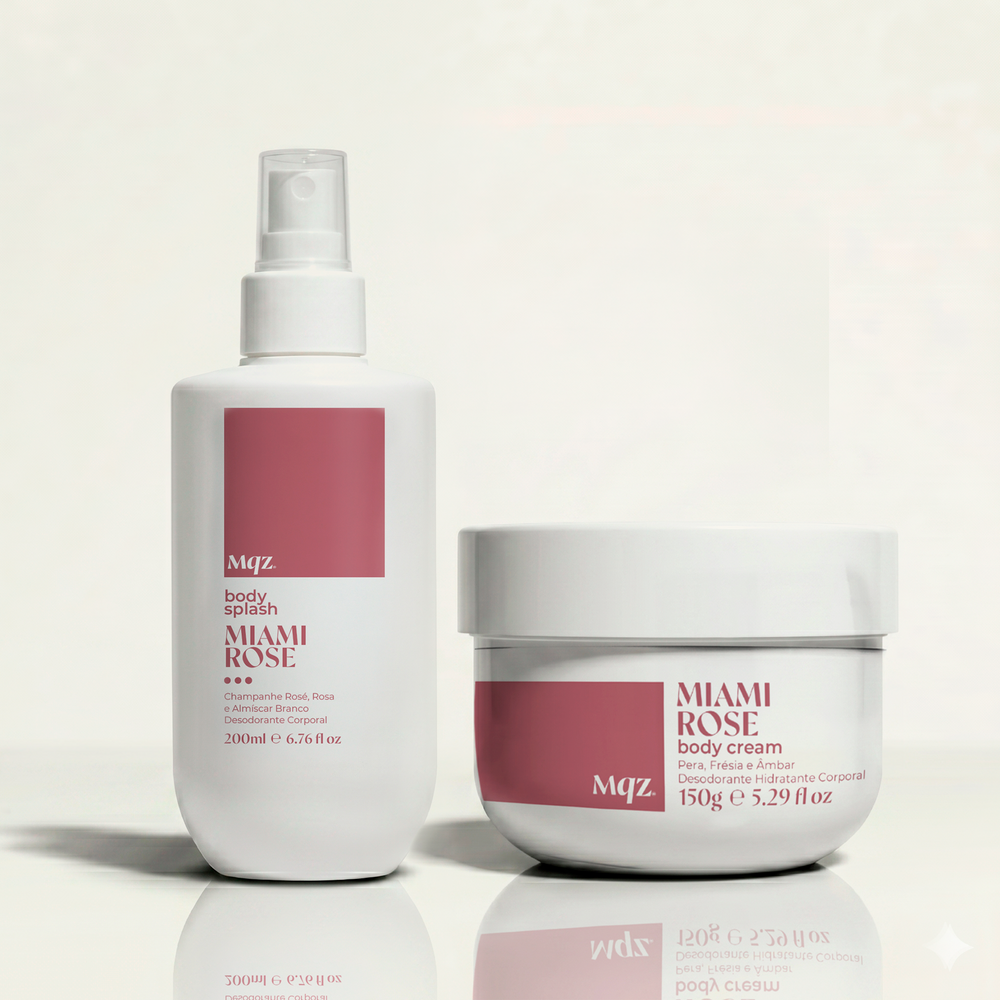 Miami Rose - Kit Body Cream e Body Splash Desodorante