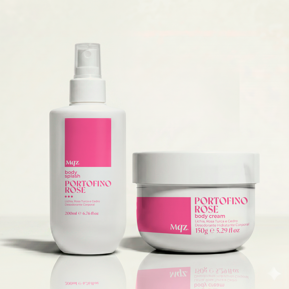 Portofino Rose - Kit Body Cream e Body Splash Desodorante 200ml