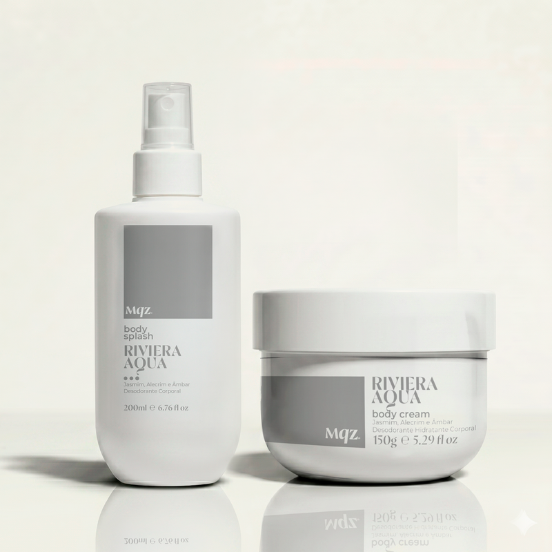 Riviera Aqua - Kit Body Cream e Body Splash Desodorante